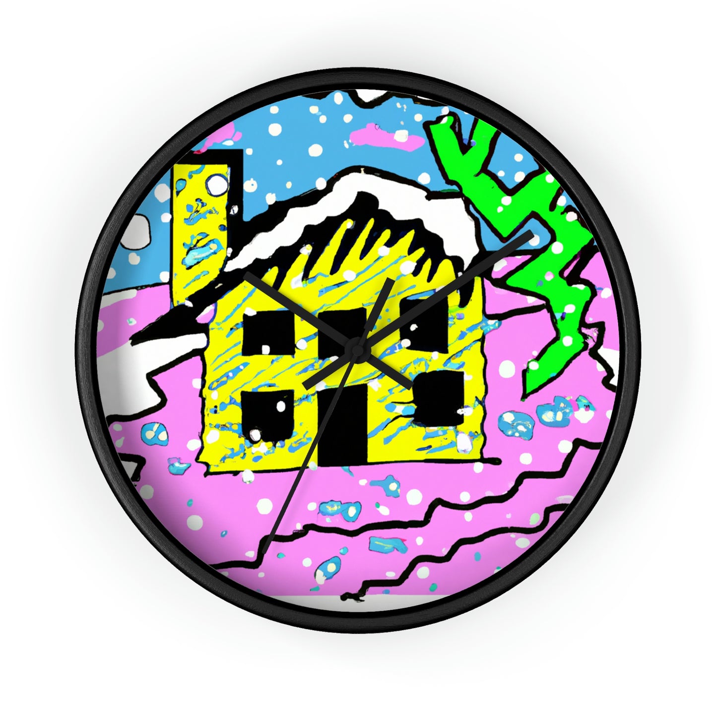 "Desolate Winter Dwelling" - The Alien Wall Clock