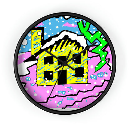 "Desolate Winter Dwelling" - The Alien Wall Clock