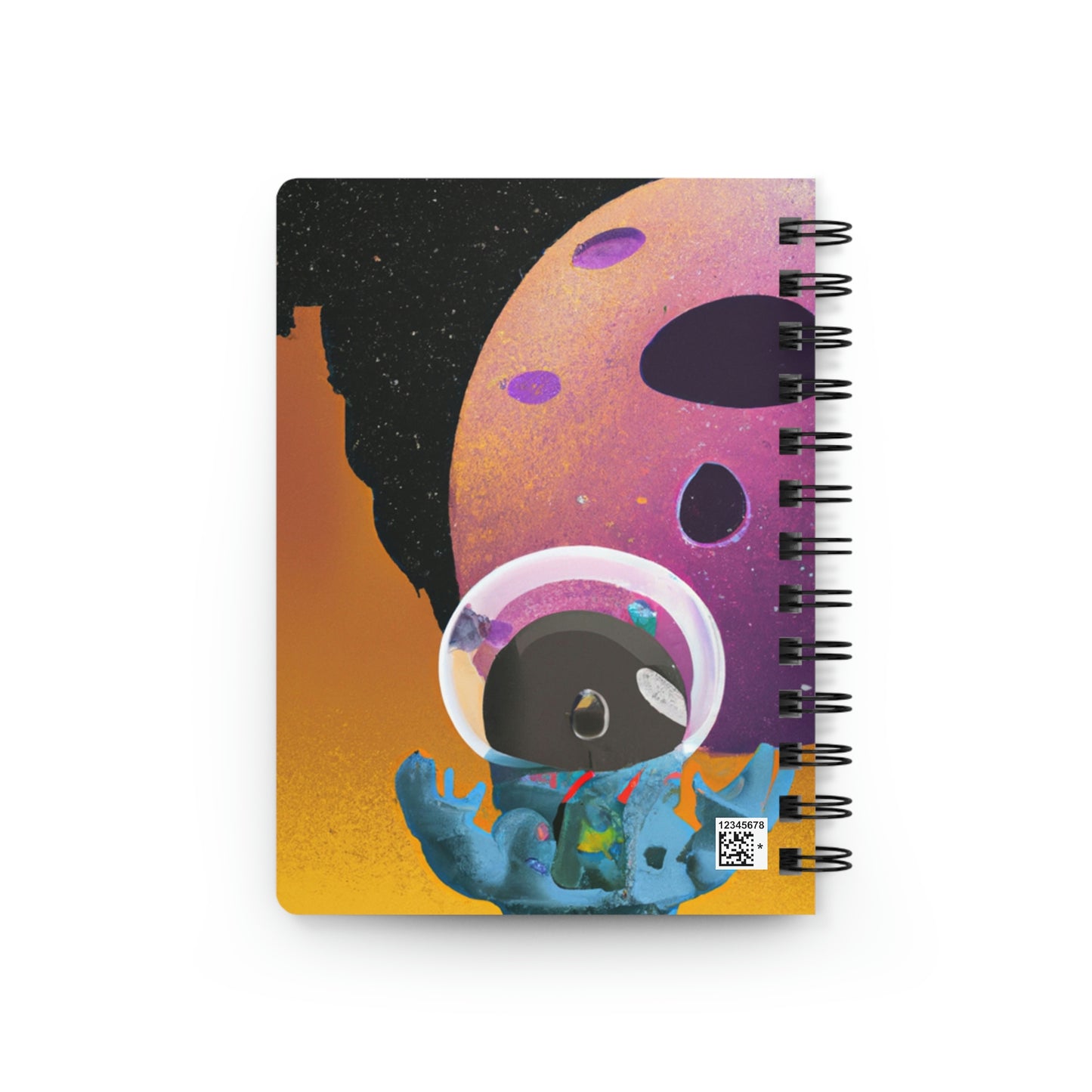 "Exploring the Unknown: The Adventures of a Space Captain and the Mysterious Planet" - The Alien Spiral Bound Journal