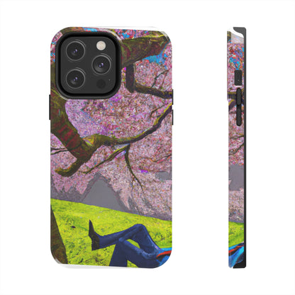 "A Moment of Calm Beneath the Cherry Blossoms" - The Alien Tough Phone Cases