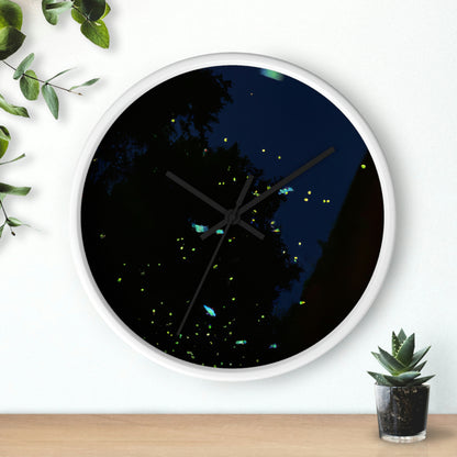 "Moonlight Fireflies" - The Alien Wall Clock