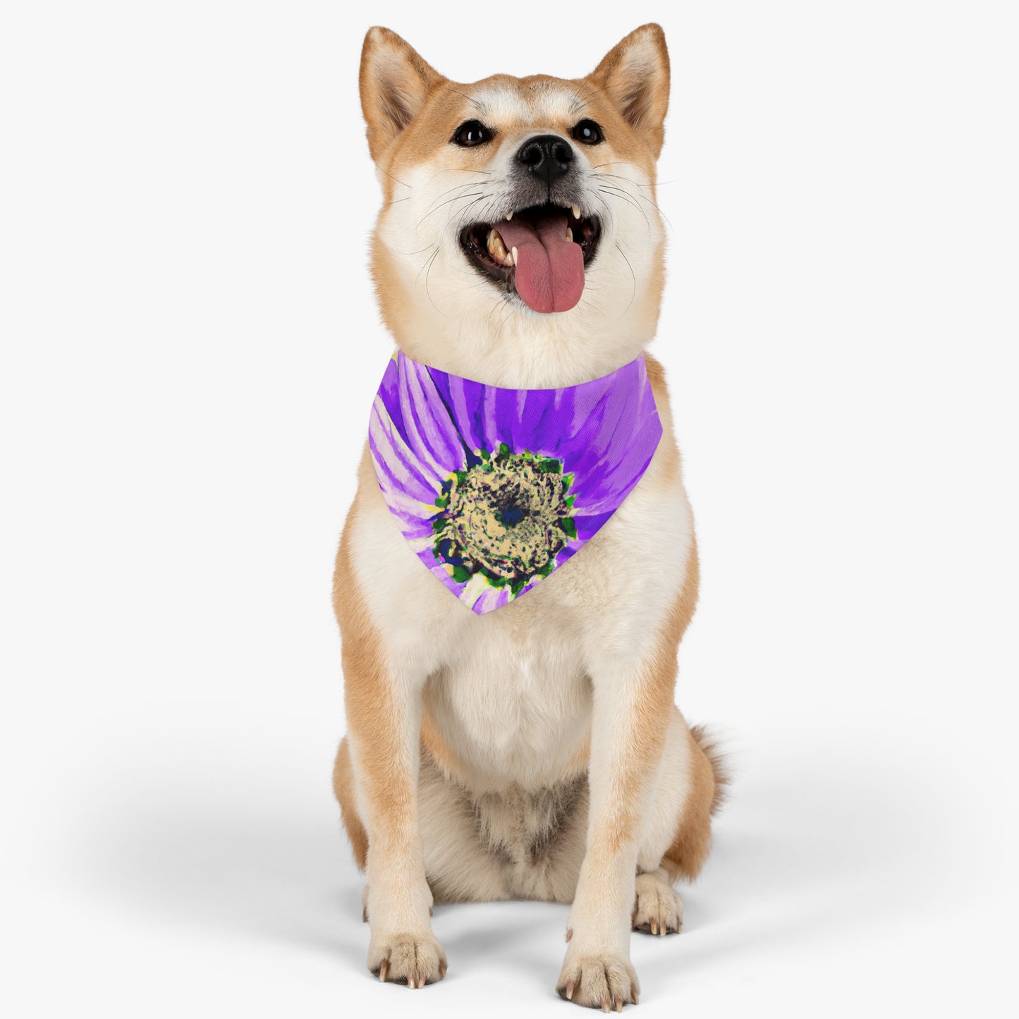 Purple Petals Popping: Create an Eye-Catching Daisy-Rose Fusion - The Alien Pet Bandana Collar