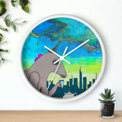 "Majestic Morning Reflections" - El reloj de pared alienígena