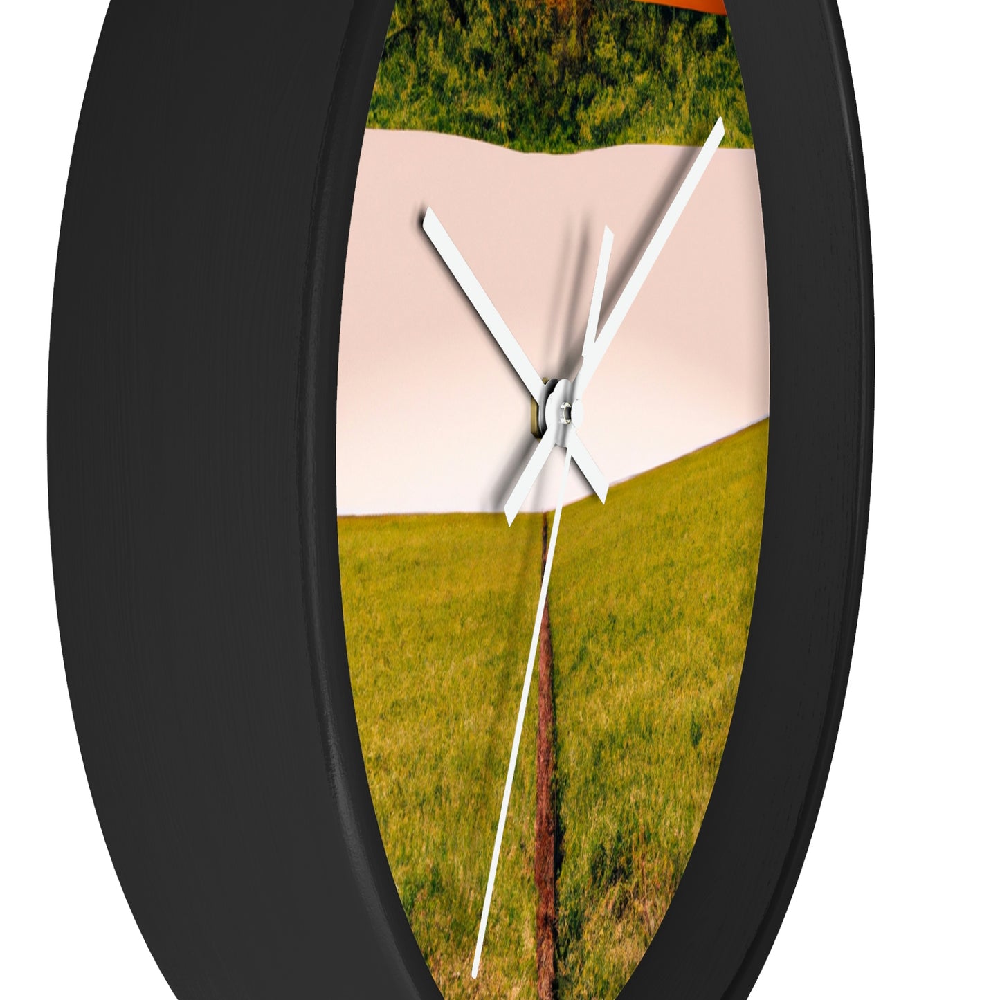 "Golden Horizon at Dusk" - The Alien Wall Clock