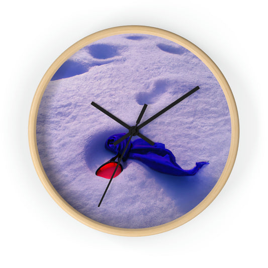 "Buried in the Snow: A Vivid Memory" - The Alien Wall Clock