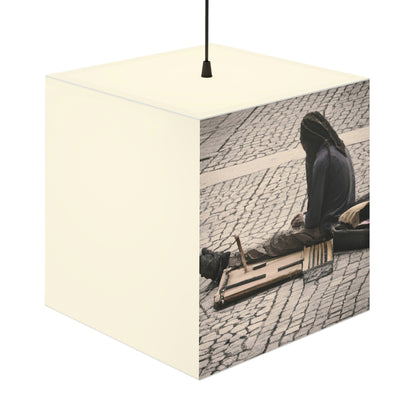 "Lonely Street Art: A Quest for Connection" - The Alien Light Cube Lamp