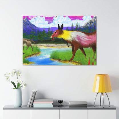 "Celebrating My Heritage: Painting Our Animals in Their Landscape" - Canvas