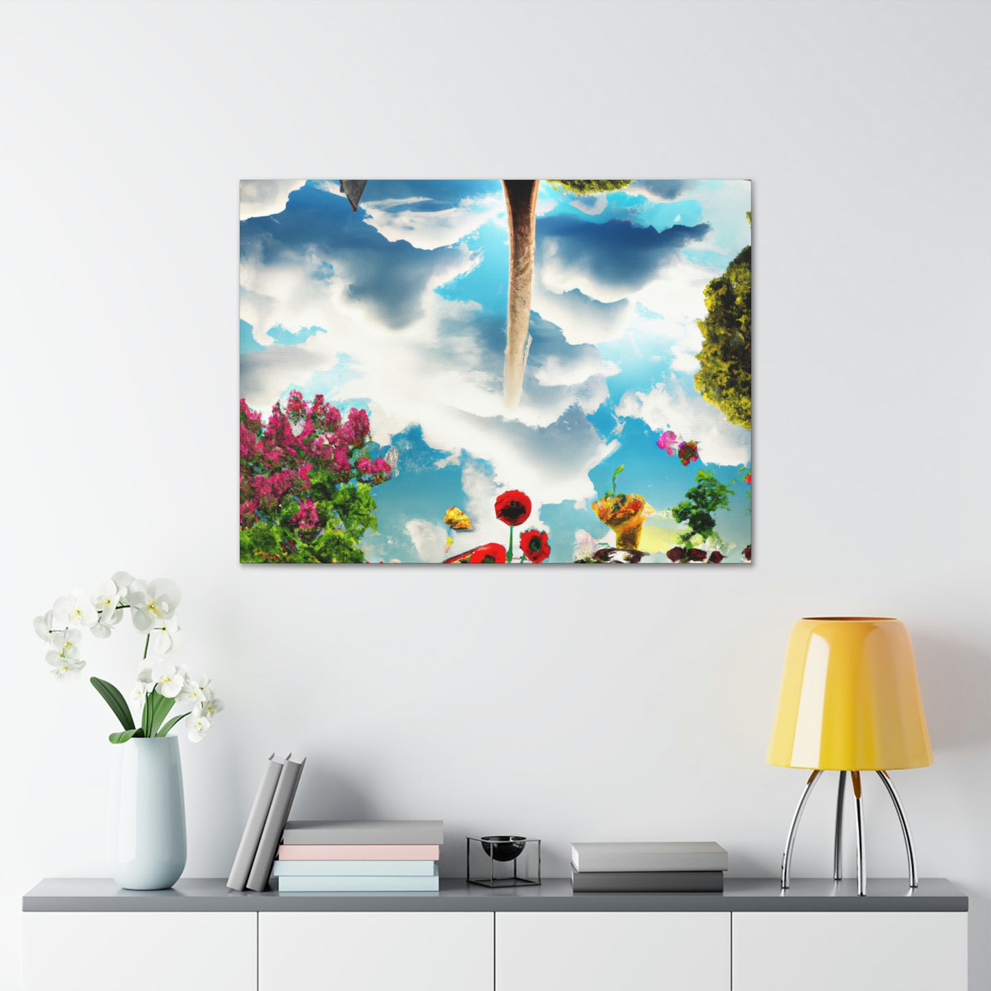 Rainbow Sky Garden - The Alien Canva