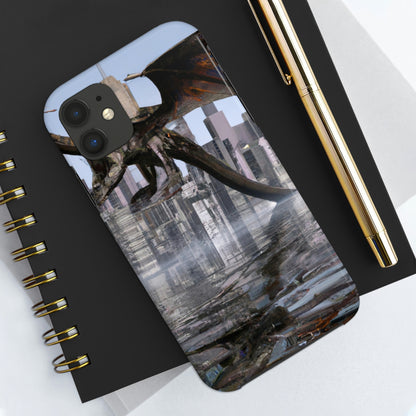 "Aufsteigend die Sintflut: Die hochfliegende Reise eines Drachen." - Die Alien Tough Phone Cases