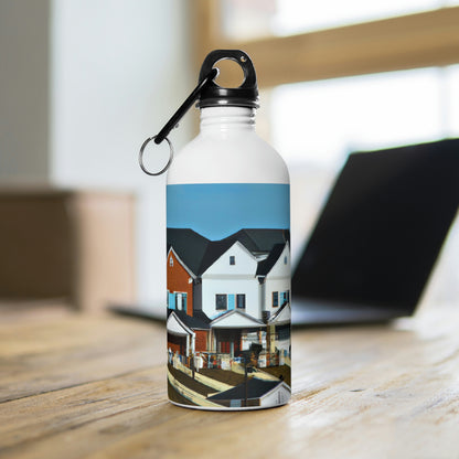 "Suburban Variety: A Palette of Homes" - The Alien Stainless Steel Water Bottle