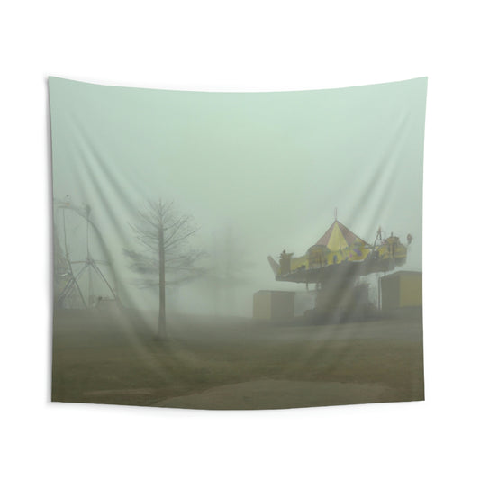 "Foggy Dreams of an Abandoned Carnival" - The Alien Wall Tapestries