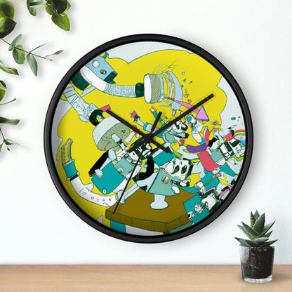 Robotic Rebellion: A Battle for Power. - The Alien Wall Clock