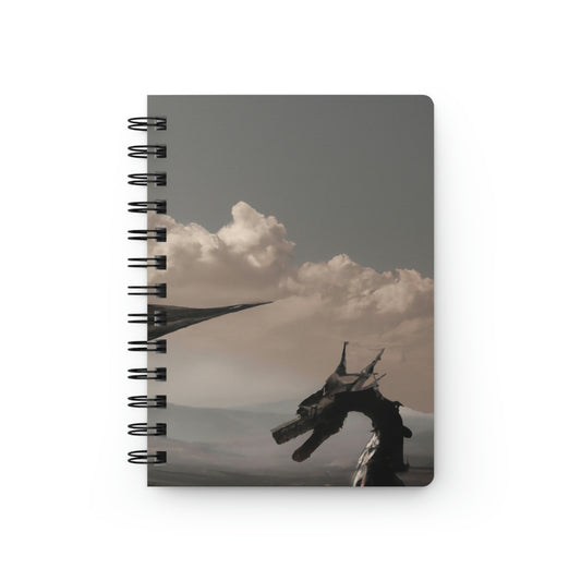 "A Warrior's Last Stand: The Battle Against the Metal Dragon" - The Alien Spiral Bound Journal