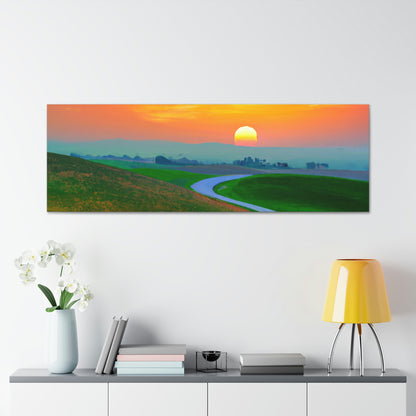 Vibrant Sunrise Painter - Canvas