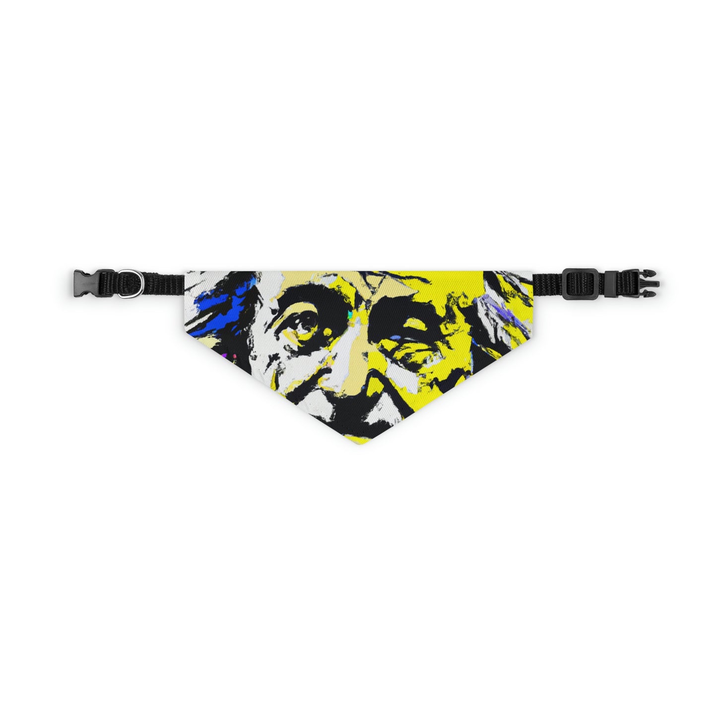 "Albert Einstein: un retrato de arte pop" - El collar de bandana para mascota alienígena