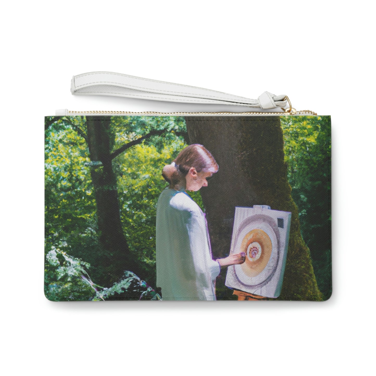 "Encantamiento en aceite: la visión de un bosque mágico de un joven artista" - The Alien Clutch Bag