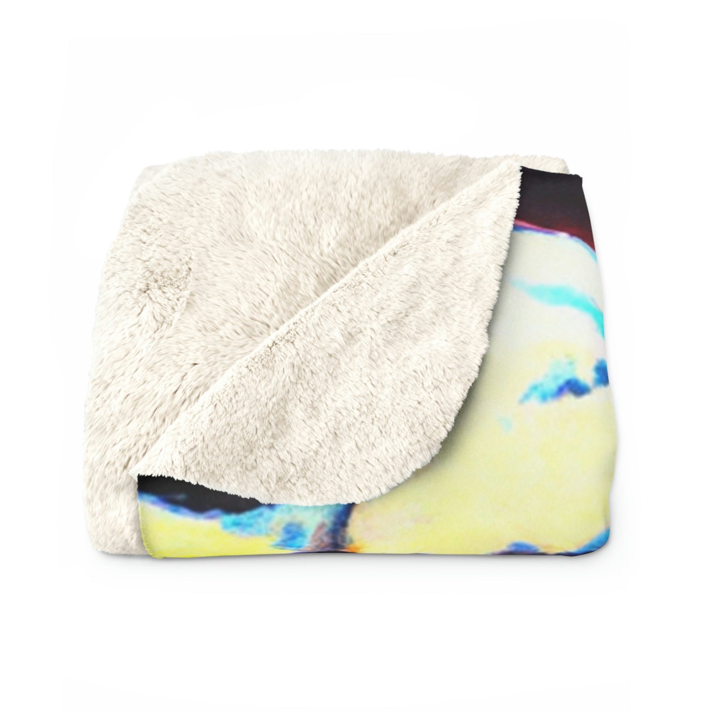 "Dusk at Sea: A Tempestuous Gathering" - The Alien Sherpa Fleece Blanket