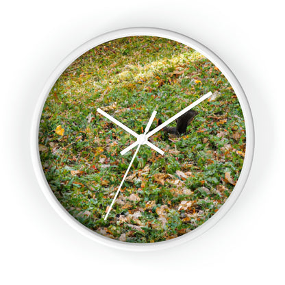 "The Final Harvest: The Squirrel's Desperate Search" - The Alien Wall Clock