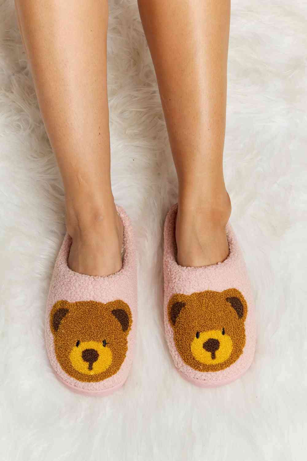 Plüsch-Slipper mit Melody-Teddybär-Print