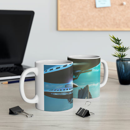 "The Intergalactic Voyage of Unexpected Consequences" - The Alien Ceramic Mug 11 oz