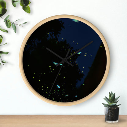 "Moonlight Fireflies" - The Alien Wall Clock