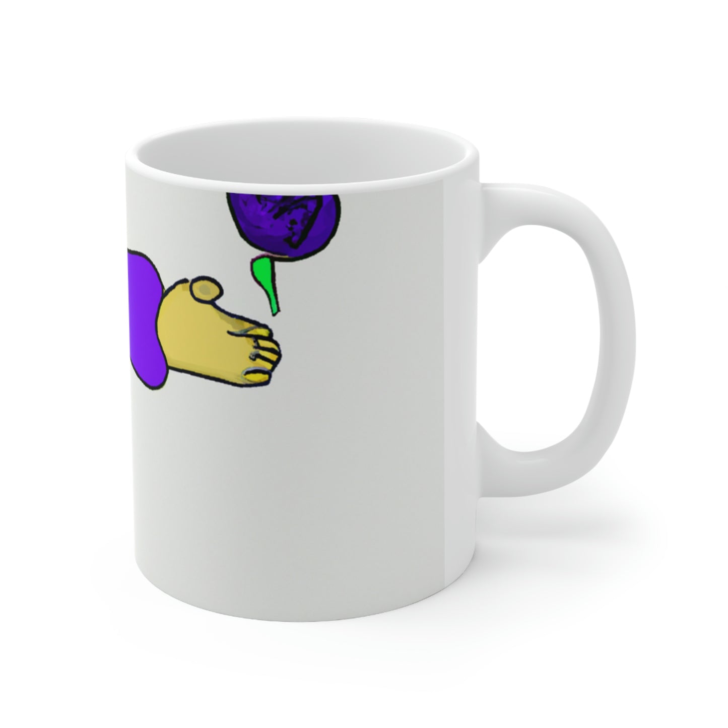 "The Warm Embrace of the Elderly and the Grace of the Rose" - The Alien Ceramic Mug 11 oz