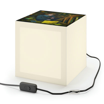 The Attic's Secrets: A Tale of Magic and Redemption - The Alien Light Cube Lamp