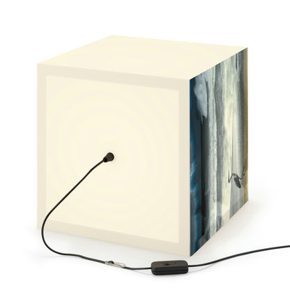 "A Sea of Turmoil: A Heron's Restlessness". - The Alien Light Cube Lamp