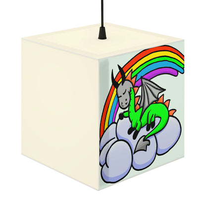 "A Dreamy Dragon's Nap" - Die Alien Light Cube Lampe