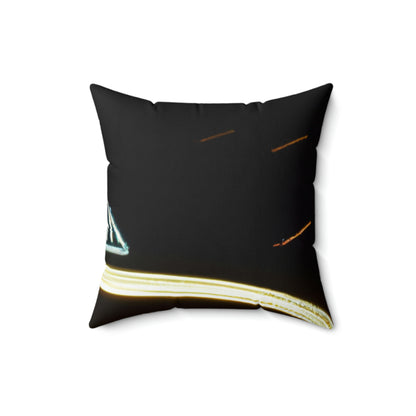 "Carousel Nights: A Glimmer of Starlight" - Das Alien Square Pillow