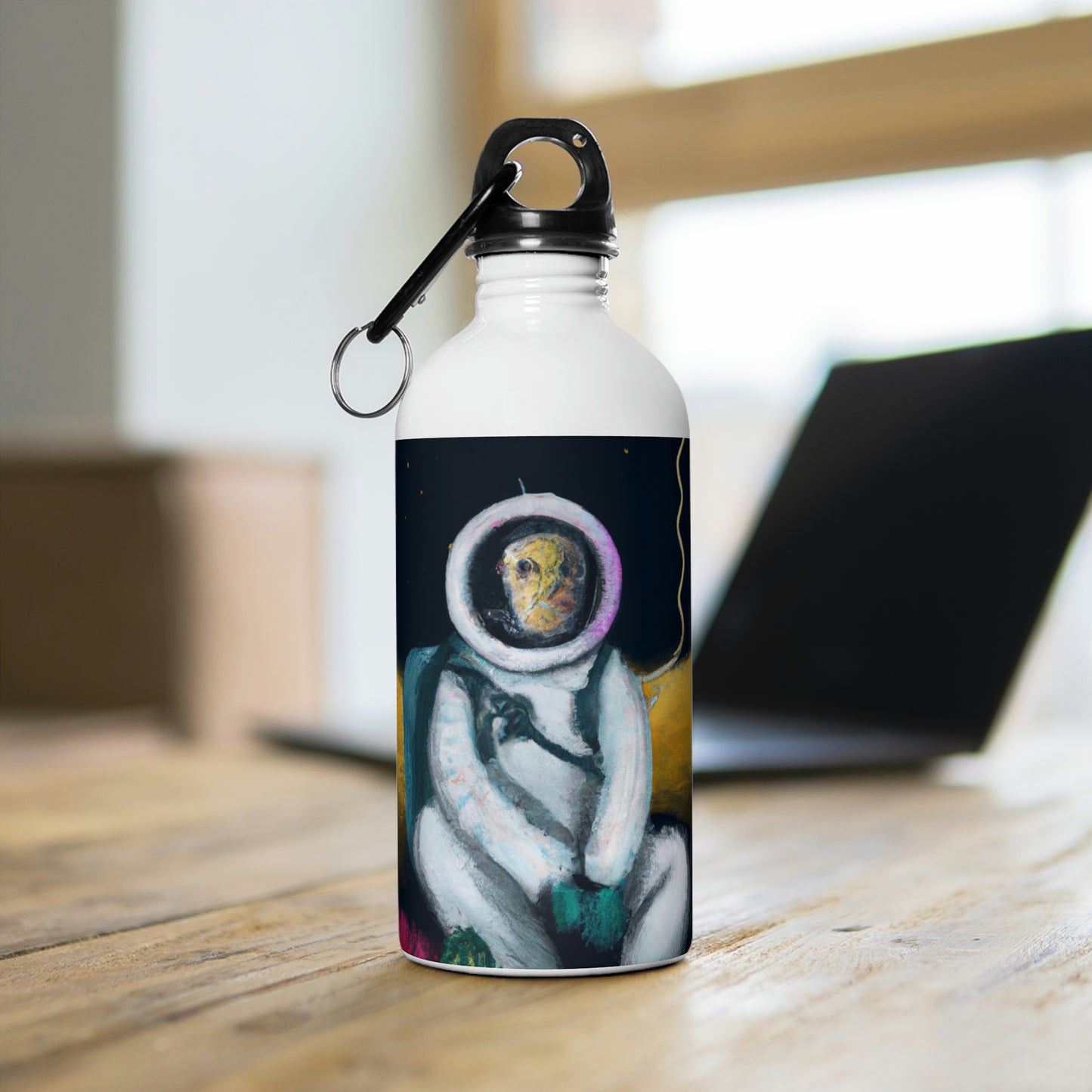 „Alone in the Dark: A Solitary Astronaut's Survival“ – Die Alien-Edelstahl-Wasserflasche