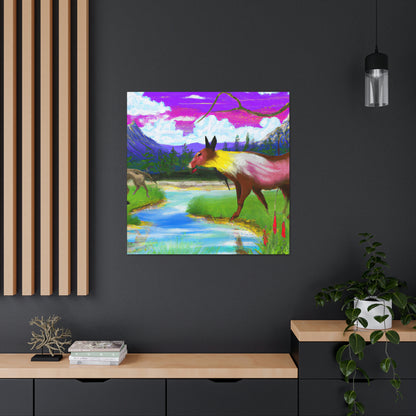 "Celebrating My Heritage: Painting Our Animals in Their Landscape" - Canvas