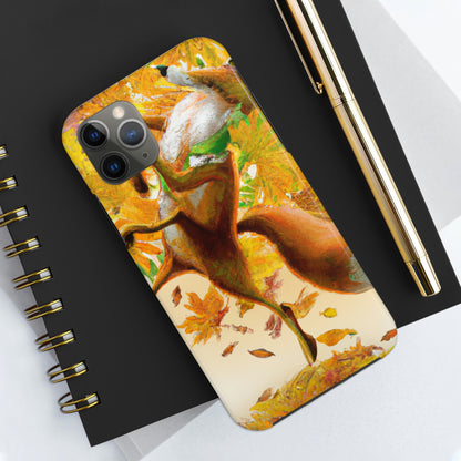 "Autumnal Adventure: A Fox's Mischief" - The Alien Tough Phone Cases