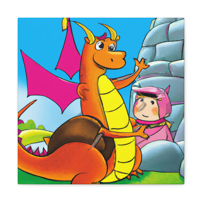 "The Knight and the Baby Dragon" - The Alien Canva