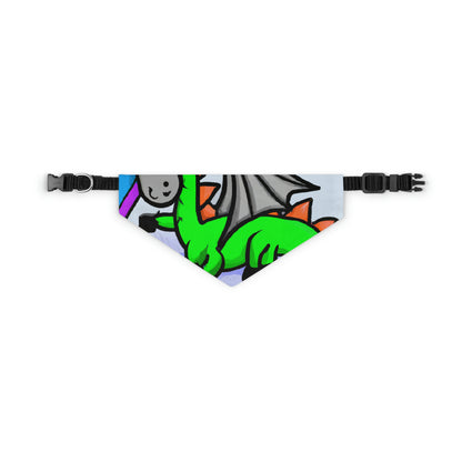 "A Dreamy Dragon's Nap" - The Alien Pet Bandana Collar