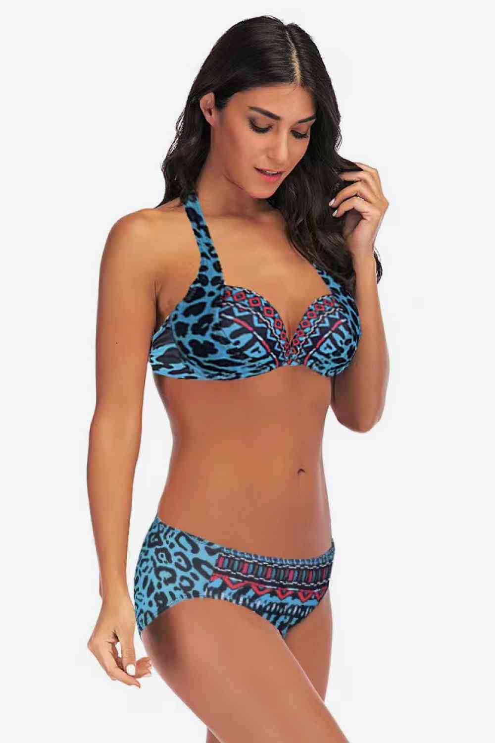 Leoparden-Bikini-Set