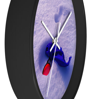 "Buried in the Snow: A Vivid Memory" - The Alien Wall Clock