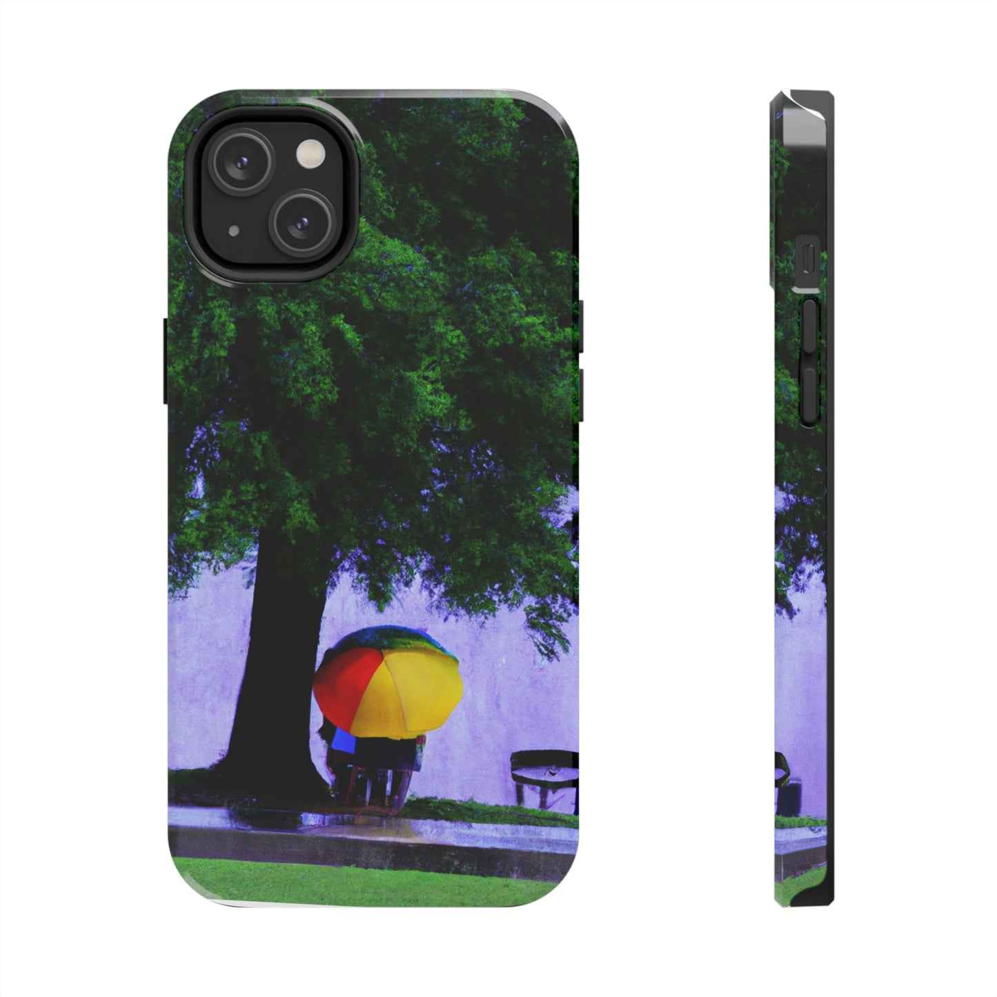 "Beneath the Rainy Sky." - The Alien Tough Phone Cases