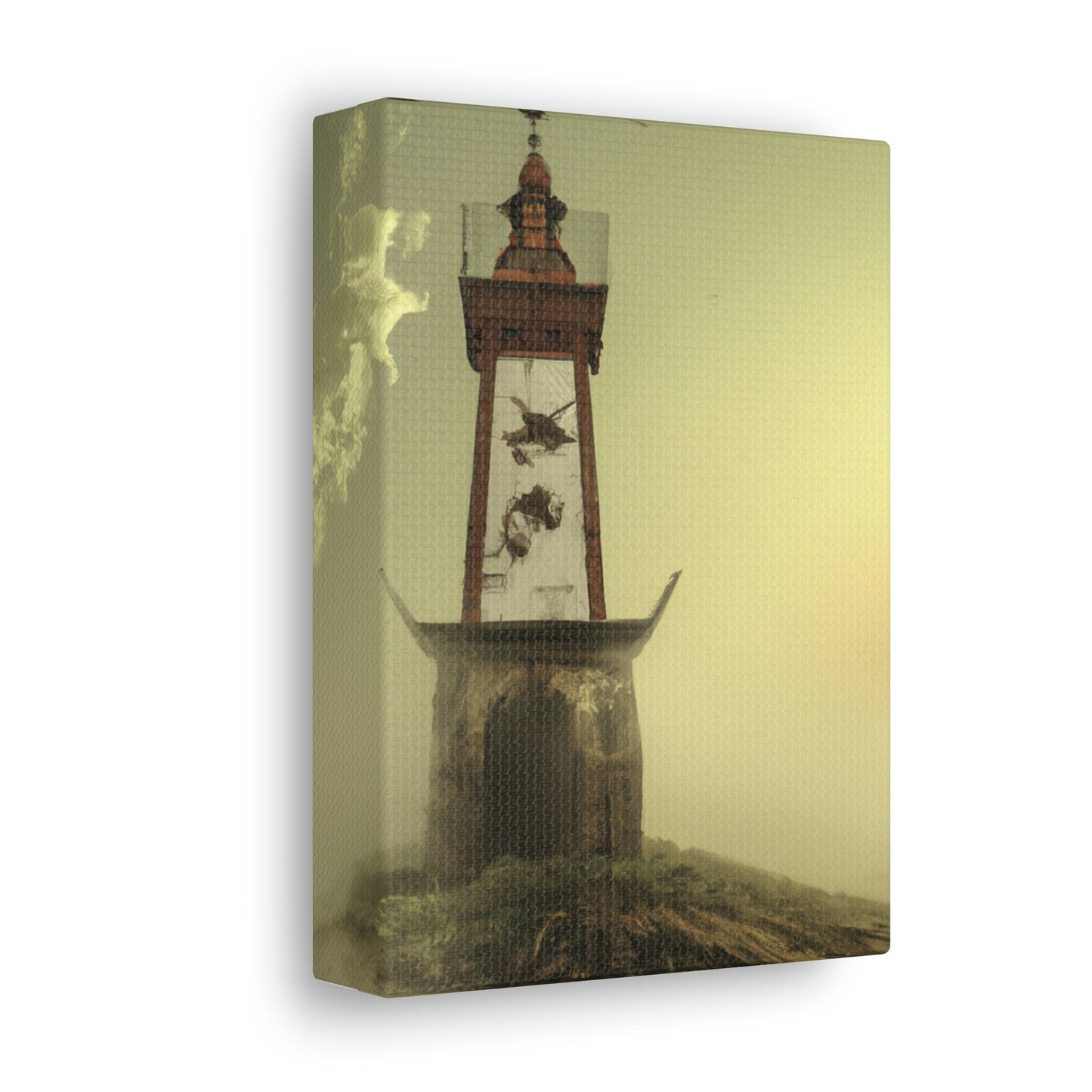 "Faro fantasmal en la niebla" - The Alien Canva