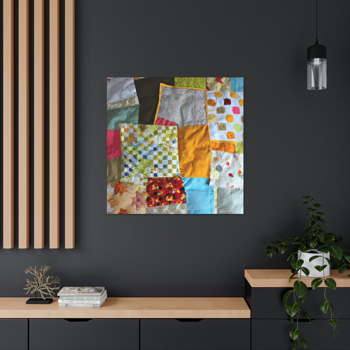 "Stitching Together a Scrap Quilt" - The Alien Canva