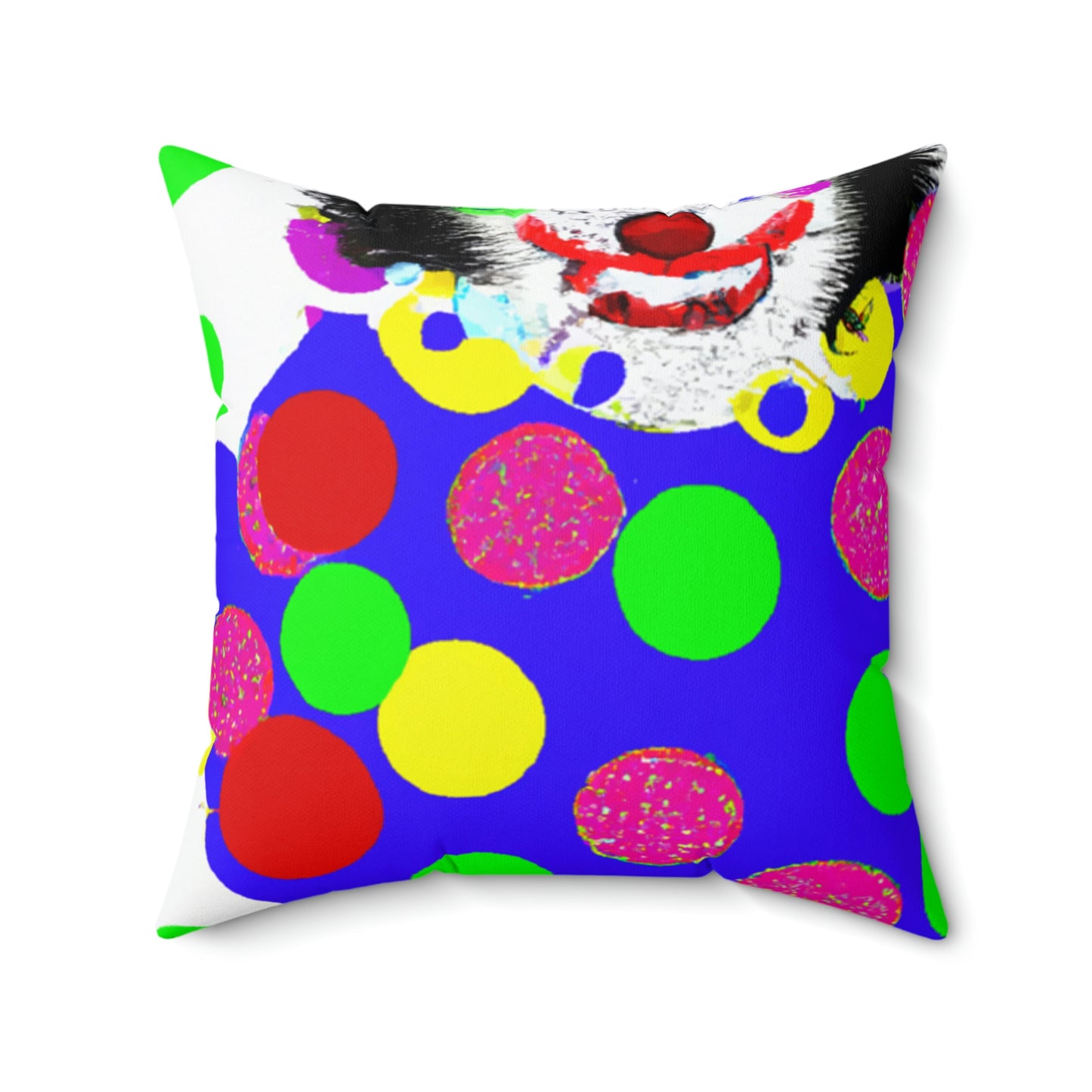 "Clowning Around in the Cold: A Winter Glove Story" - The Alien Square Pillow