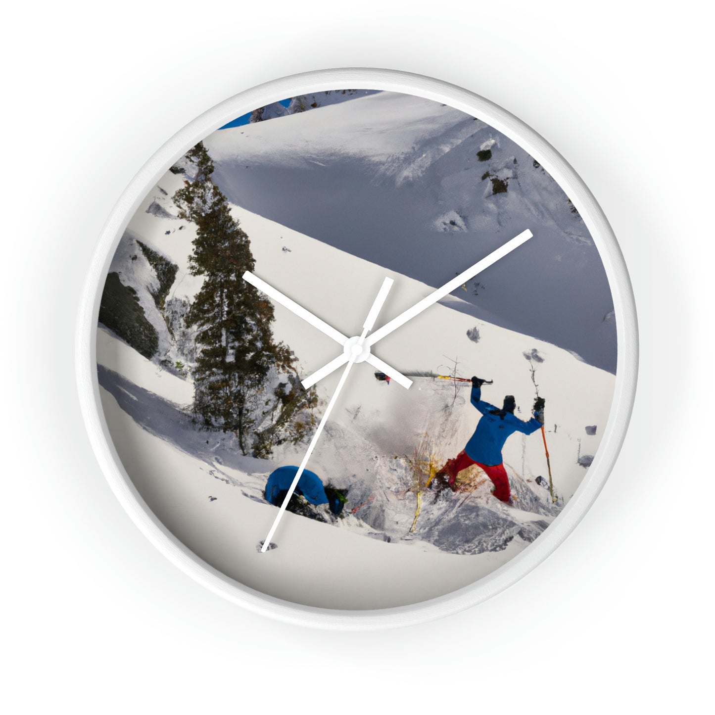 "Avalanche Avalanche: A Spontaneous Ski Trip Gone Wrong" - The Alien Wall Clock