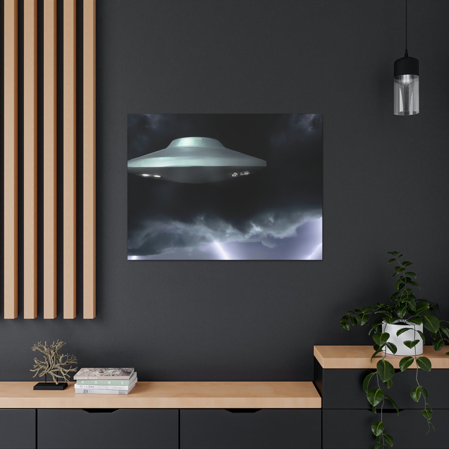 "Stormy Encounter" - The Alien Canva