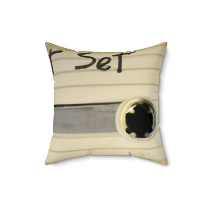 "A Tale of Taped Secrets" - The Alien Square Pillow