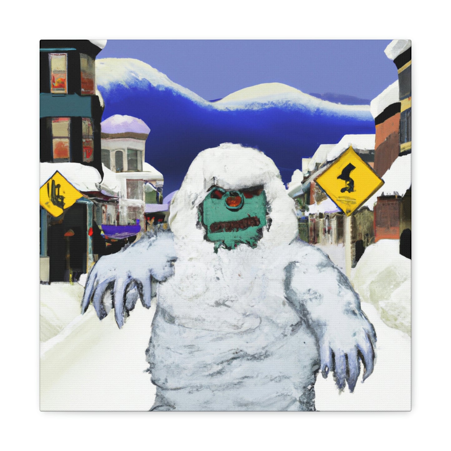 Frozen Terror: The Abominable Snowman's Reign - The Alien Canva