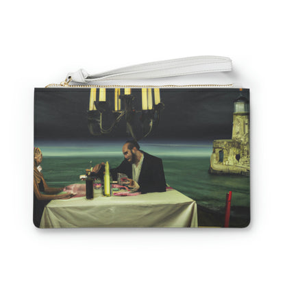 "Ein Leuchtfeuer der Romantik: Ein intimes Abendessen bei Kerzenschein in einem vergessenen Leuchtturm" - Die Alien Clutch Bag