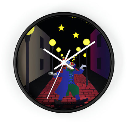 "Alley Star Juggler" - The Alien Wall Clock