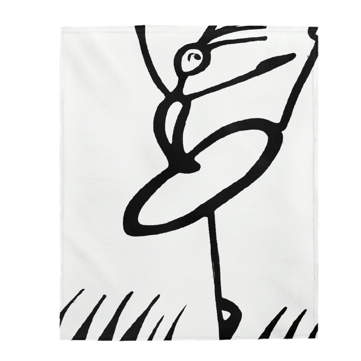 "Ballet on a Blade: A Ballerina's Spin" - The Alien Velveteen Plush Blanket