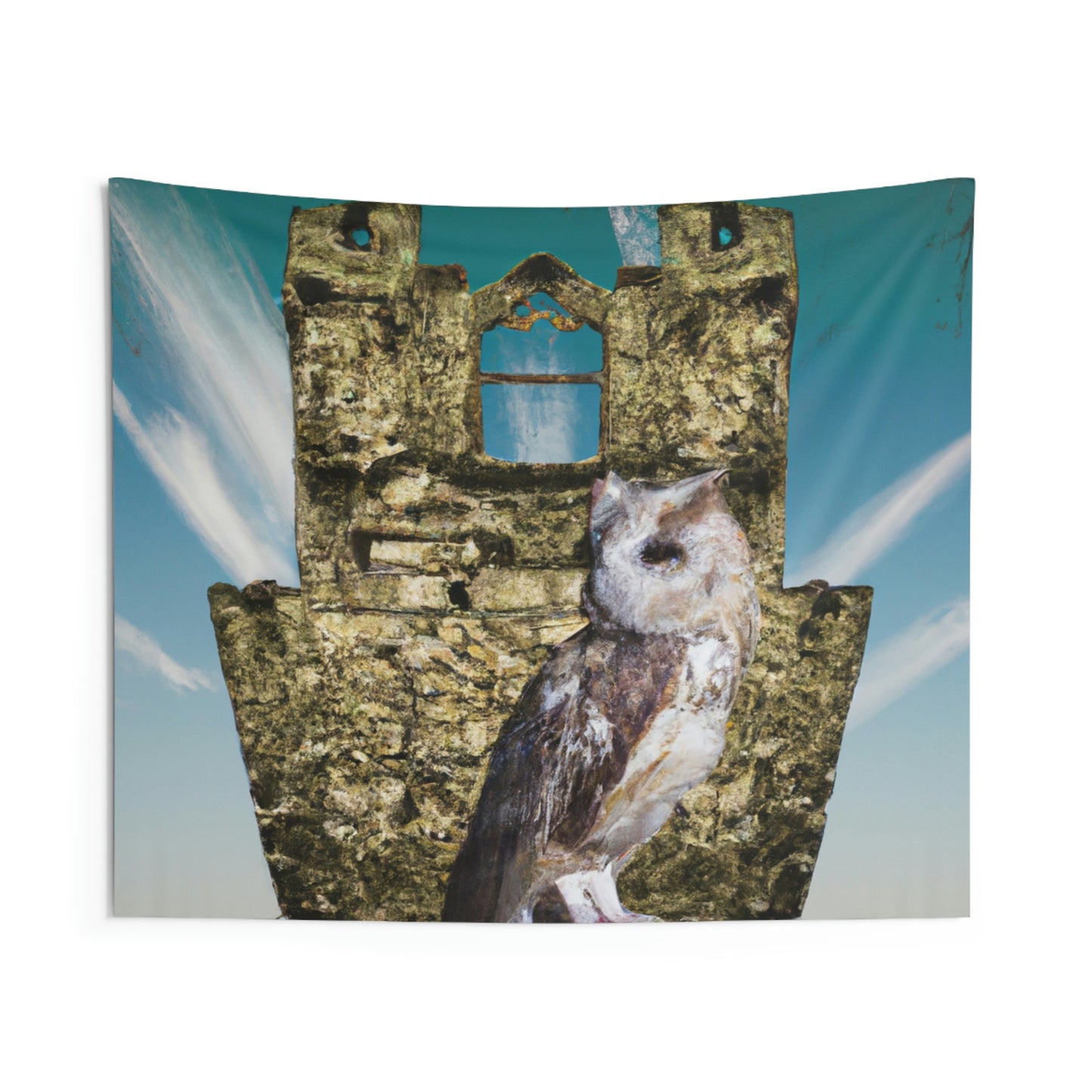 "A Sentinal Among Ruins: An Unstirred Owl's Perch" - The Alien Wall Tapestries