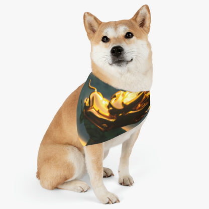 "Dragón descendiente" - El collar de bandana para mascota alienígena